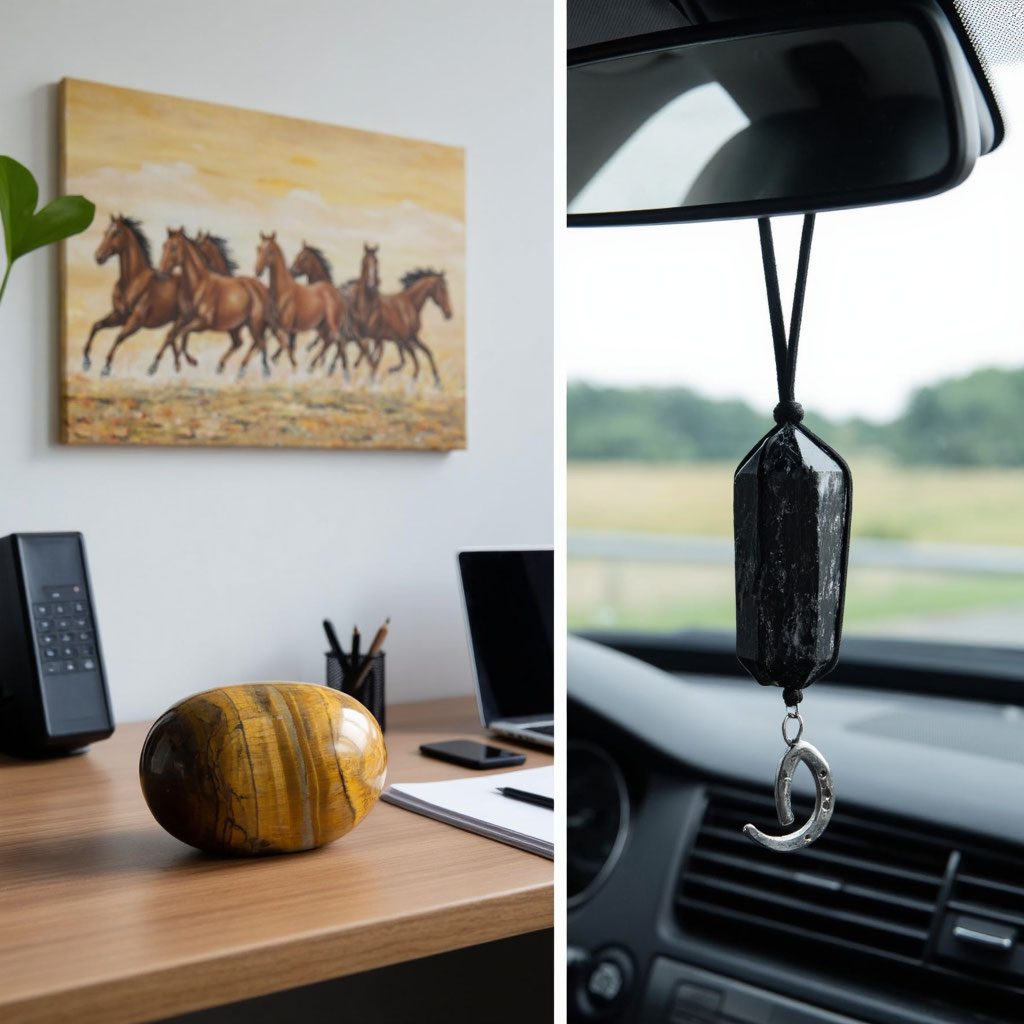 Как разместить талисманы в офисе и машине в 2026 году: фэншуй для карьеры и защиты в пути